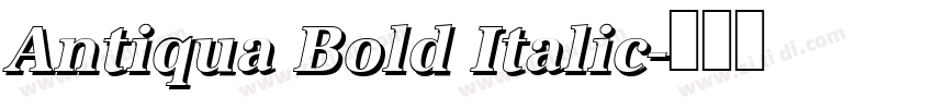Antiqua Bold Italic字体转换